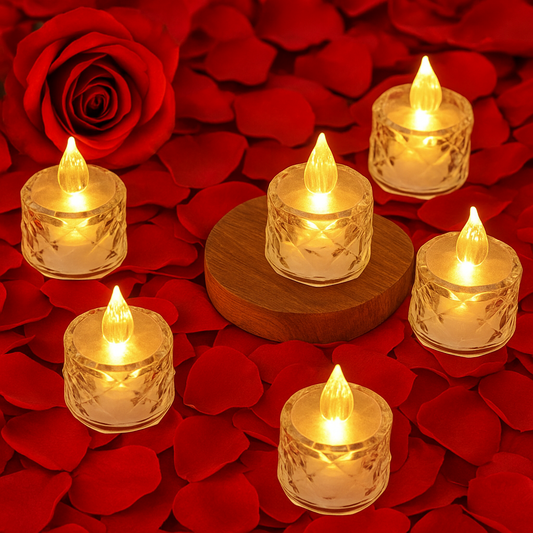 Crystal LED Tealight Candle (6 piece)